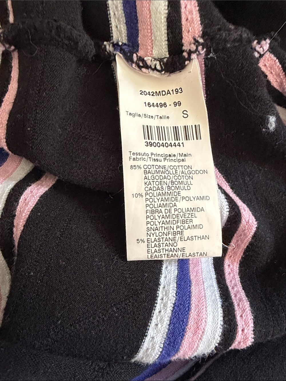 MSGM Mini Friday Off-Shoulder Ruffle Striped Dress In Multicolor size S - Picture 6 of 6